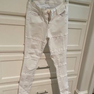 Frame Le Skinny de Jeanne White Panel Patchwork